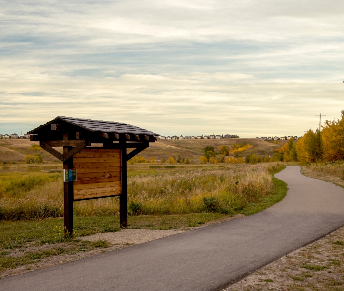 Wolf Willow FishCreek Park entrance