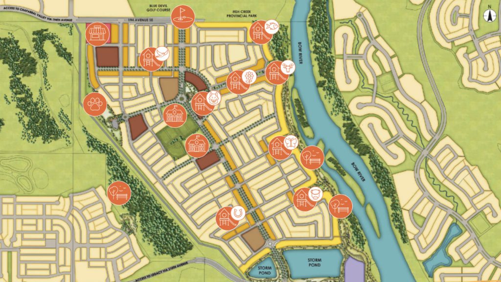 map of wolf willow's future parks