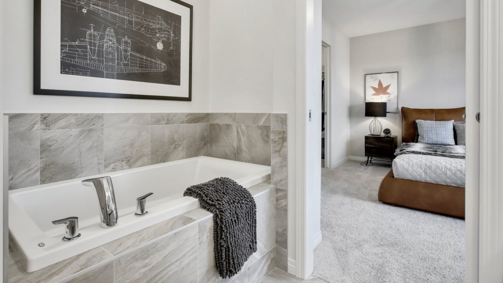 soaker tub in the master ensuite in the oxford