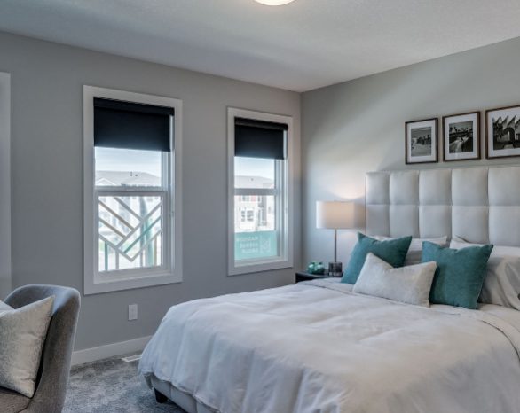 master bedroom in a madison avenue group townhouse