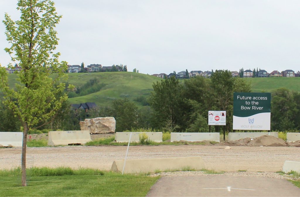 access to the bow river from wolf willow